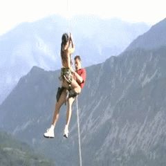 Mountain climbing sex.