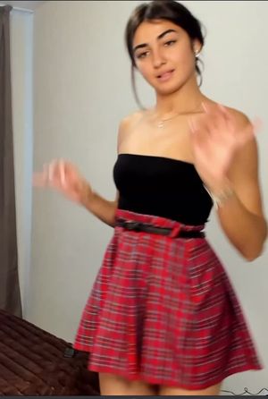 Cute Indian in skirt