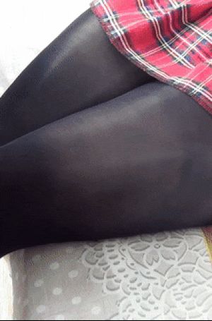 Plaid Skirt & cumshot