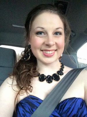 cute hs teen prom dress selfie