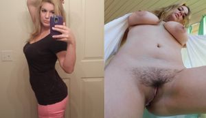 milf dressed undressed