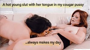 Cougar likes pussy