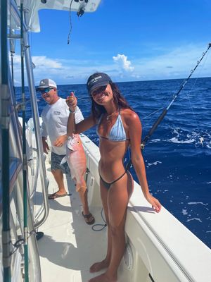 Daughter on the fishing trip