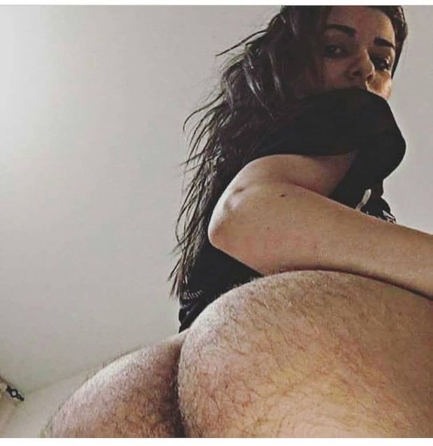 Hairy ass crack