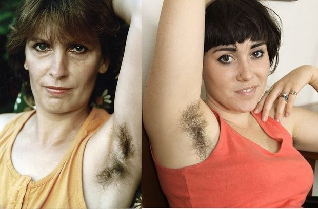 Mom + daughter show hairy pits