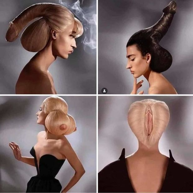 Genital hair style