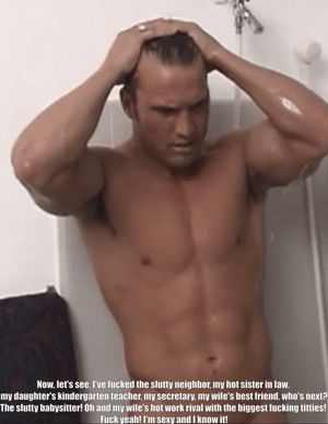 Hot Husband Recalls His Multiple Affairs While In The Shower, And Plots New Ones, Poor Wife