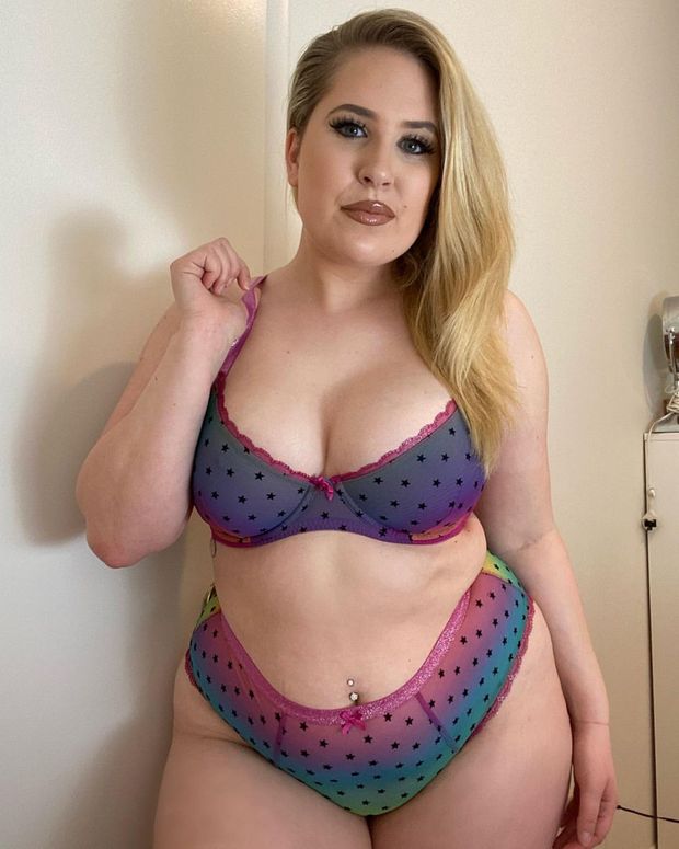 Standing In Her Underwear