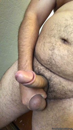 Hot uncut cock