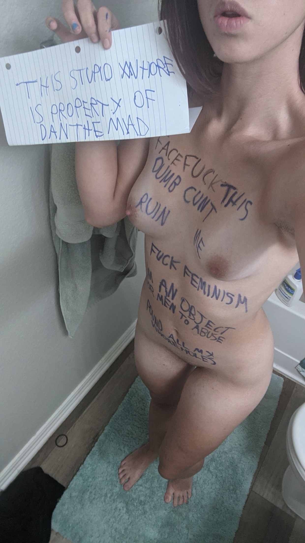 Humiliated slave