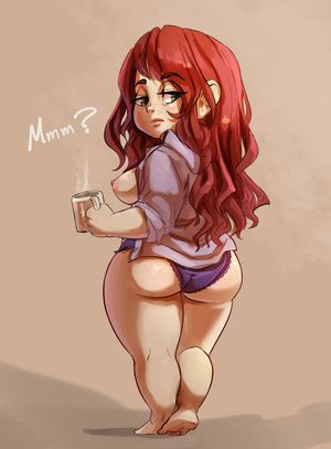 Sexy Dwarf Needs Her Morning Coffee