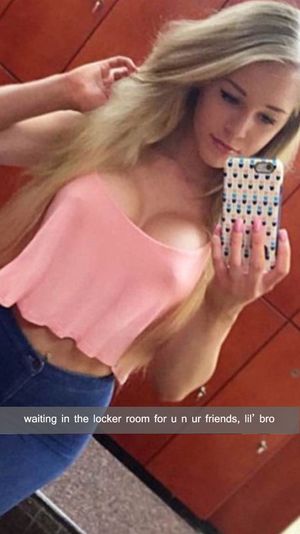 sis in the locker room