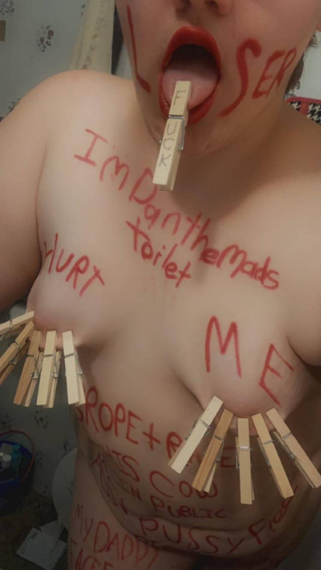 Humiliated slave