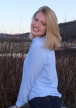 cute blonde teen outside