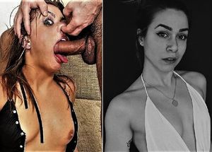 Pretty slut gets facefuck degrade