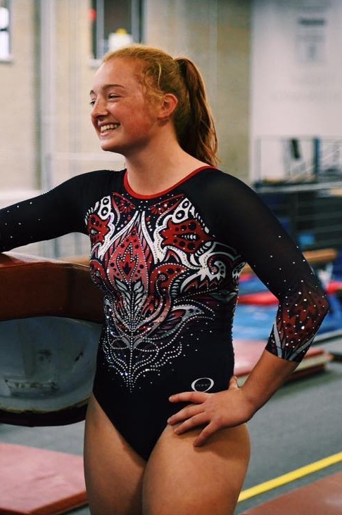 redhead gymnast