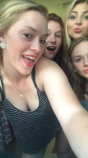 big tits blonde slut with her friends