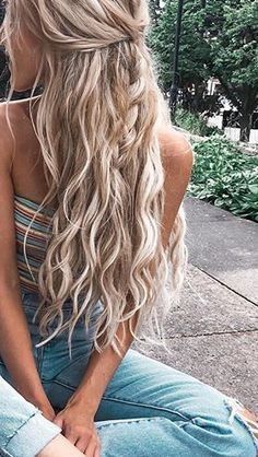 Hot blonde hippie.