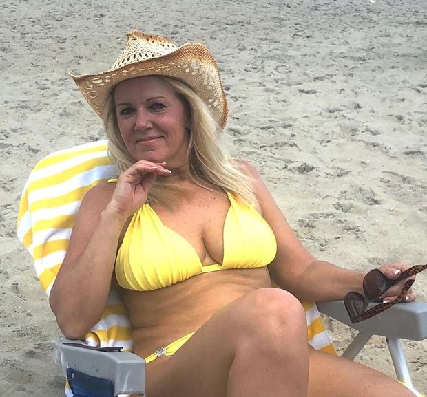 Yellow bikini is not teeny.