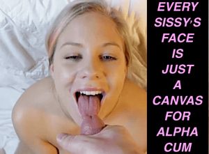 Annabelle Pync gets her face totally blasted in thick cum ropes