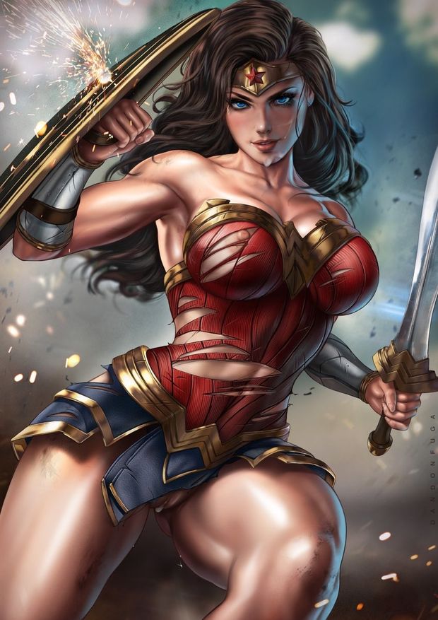 Warrior Wonder Woman cum love