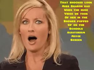 STUDENTS GIVE MISS SHARON A BIG SURPRISE