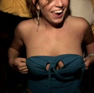 I love showing off my big tits especially in a crowd