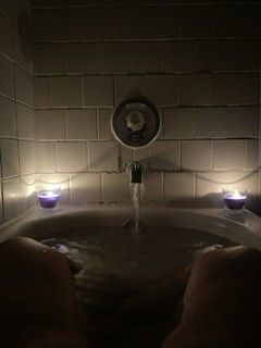 Candle lit bath time