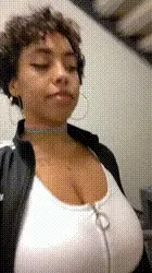 Monstress9 (Tellyfckngo) and her boobs walking up stairs