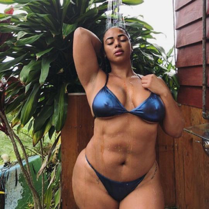 Tabria showing off her abs