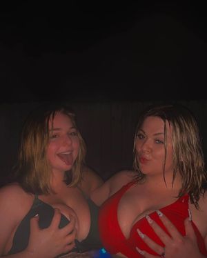 My two blonde friends' big tits