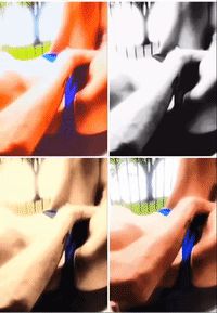 Sunning her stunning cock. Fresh air for both.