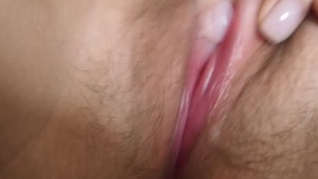 Cute wet teen touch her puss