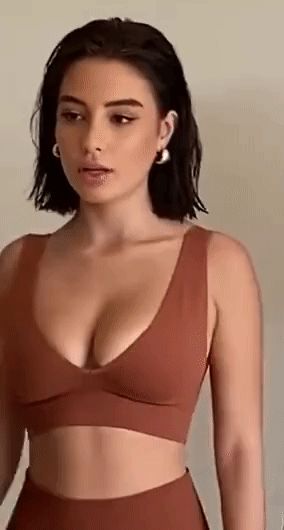 Slow motion tit shaking