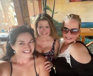 Just out with my big tit MILF friends having drinks