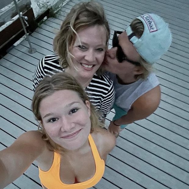 Me and my mom and my stupid brother