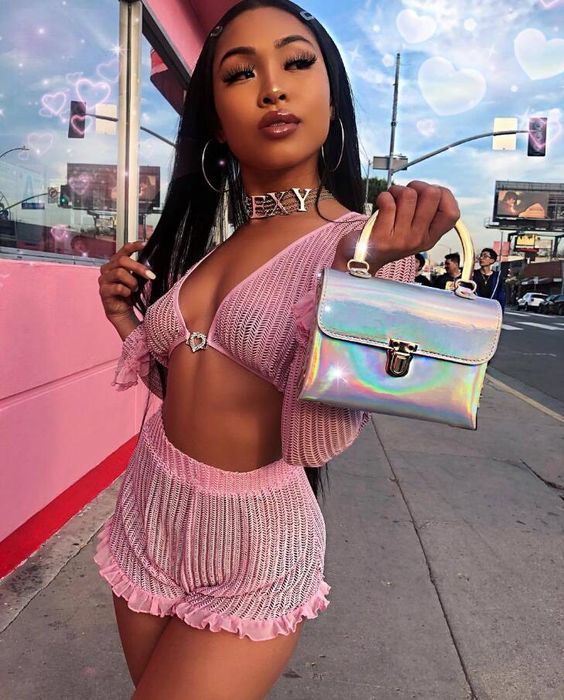 Asian wearing slutty outfit