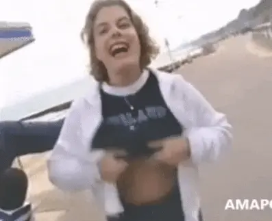 tits flashing in reporter