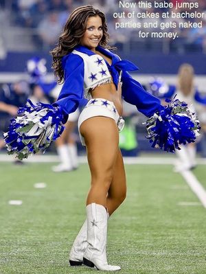 STRIPPING CHEERLEADER