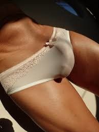 Hot cock in smooth panties