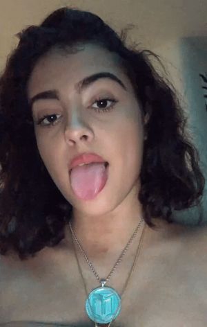 Teen Hot tongue out