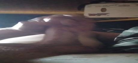 Stroking my big cock till I cum