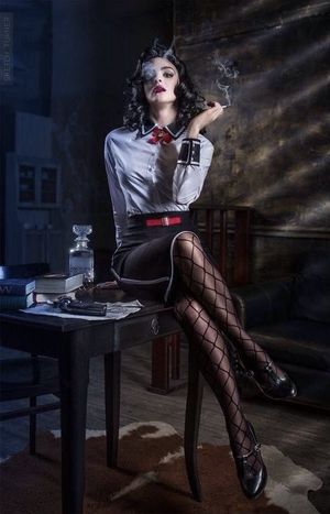 “Closer. I want to blow my smoke in your eyes.”