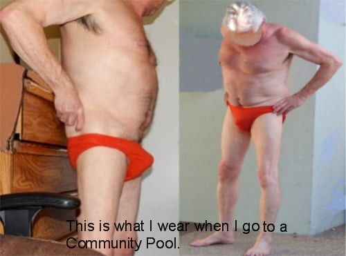 On my way to the community pool
