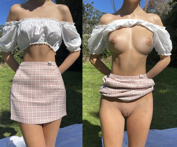 Amateur babe on-off