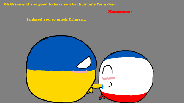 Crimea sucks off Ukraine for his independence day 1