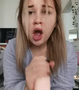 Blonde teen stroke JOI