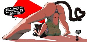 Giantess Catgirl in an awesome pose!