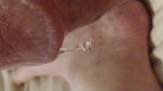Daddy's drooling cock head