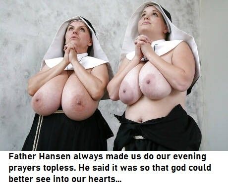 Topless nuns